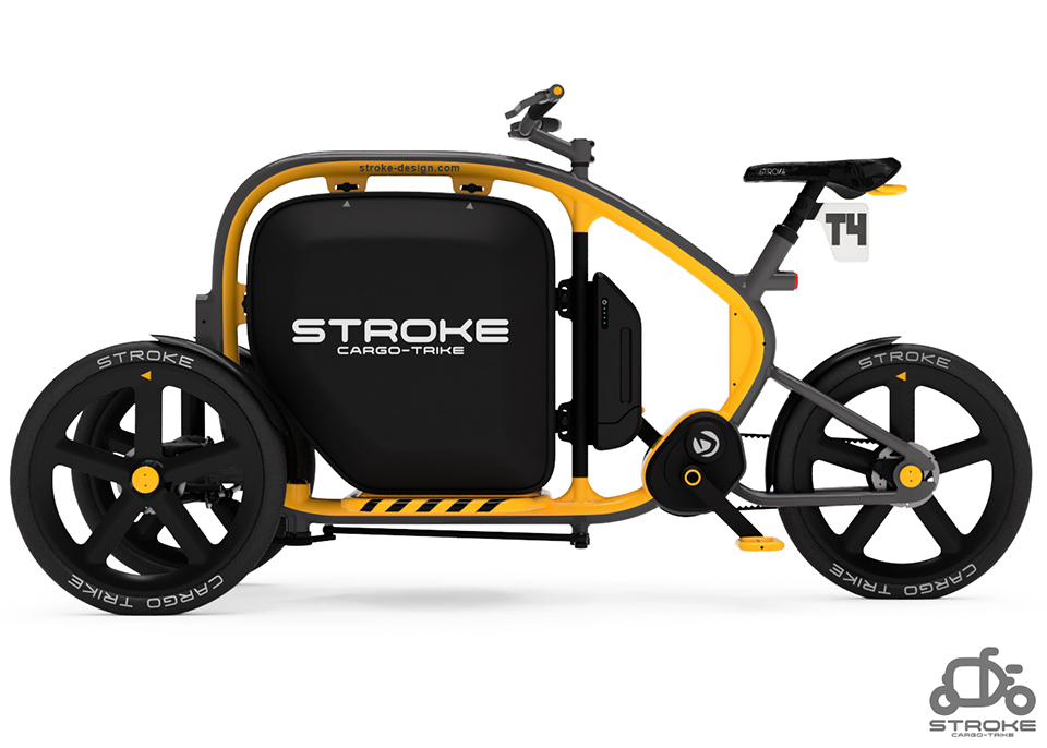 STROKE Cargo Trike試作4号機イメージレンダリング