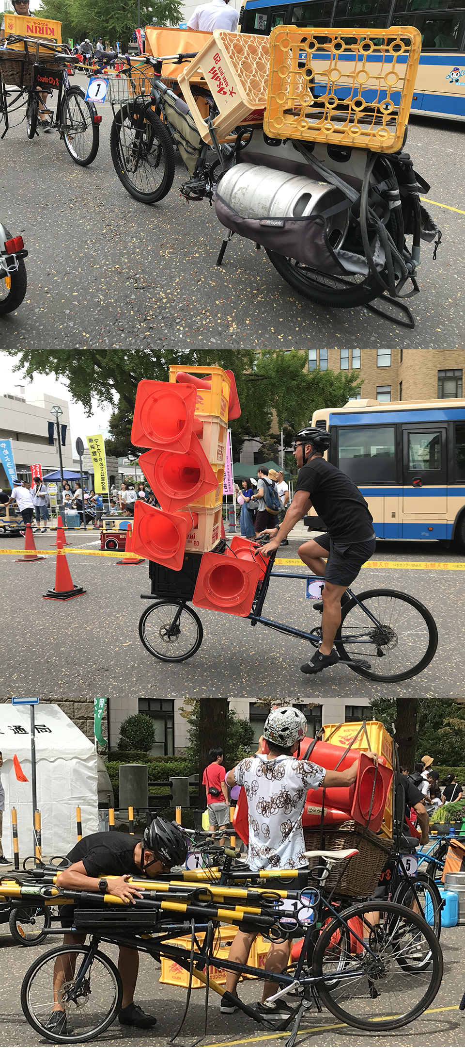 レース後半は積載無制限のお祭り状態。楽しそう!
