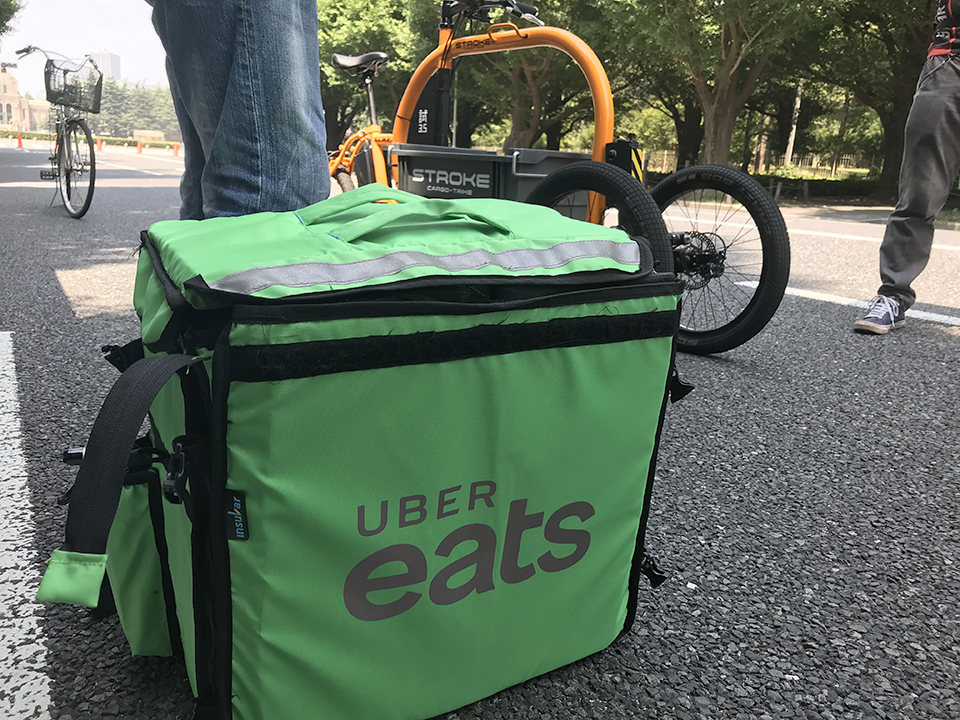 UBER eatsの方も参加。このボックス初めて近くで見ました。
